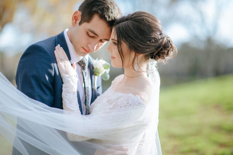 Couple sharing a kiss
